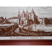 Tegeltableau St. Anthonispoort Amsterdam 1543